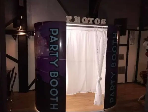 Party outer skin on the Limelite enclosed Photobooth