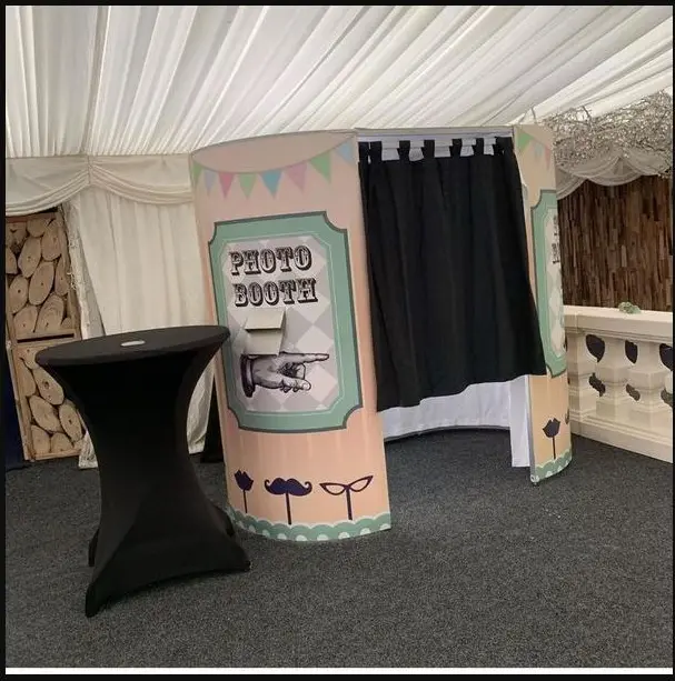 Vintage outer skin on the Limelite enclosed Photobooth